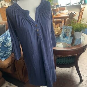 Lilly Pulitzer Navy Tiegen shirt dress
